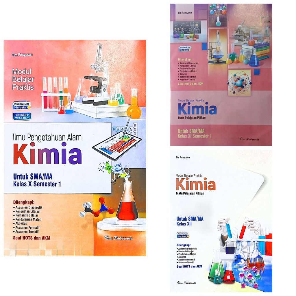 LKS SMA MA VIVA PAKARINDO KIMIA KELAS 10 11 SEMESTER 1 KELAS 12 SETAHUNAN TA 2025-2026 KURIKULUM MER