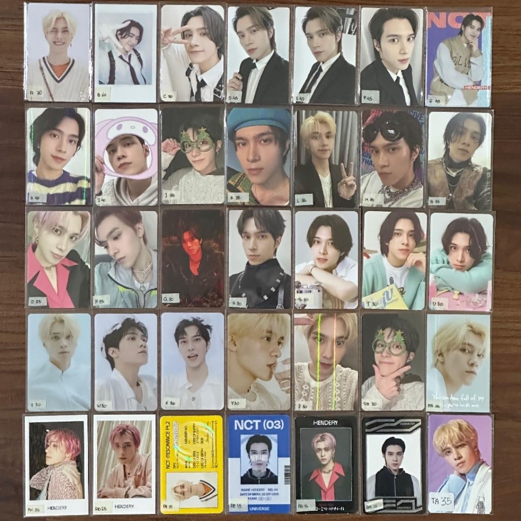 pc official Hendery WayV NCT photocard