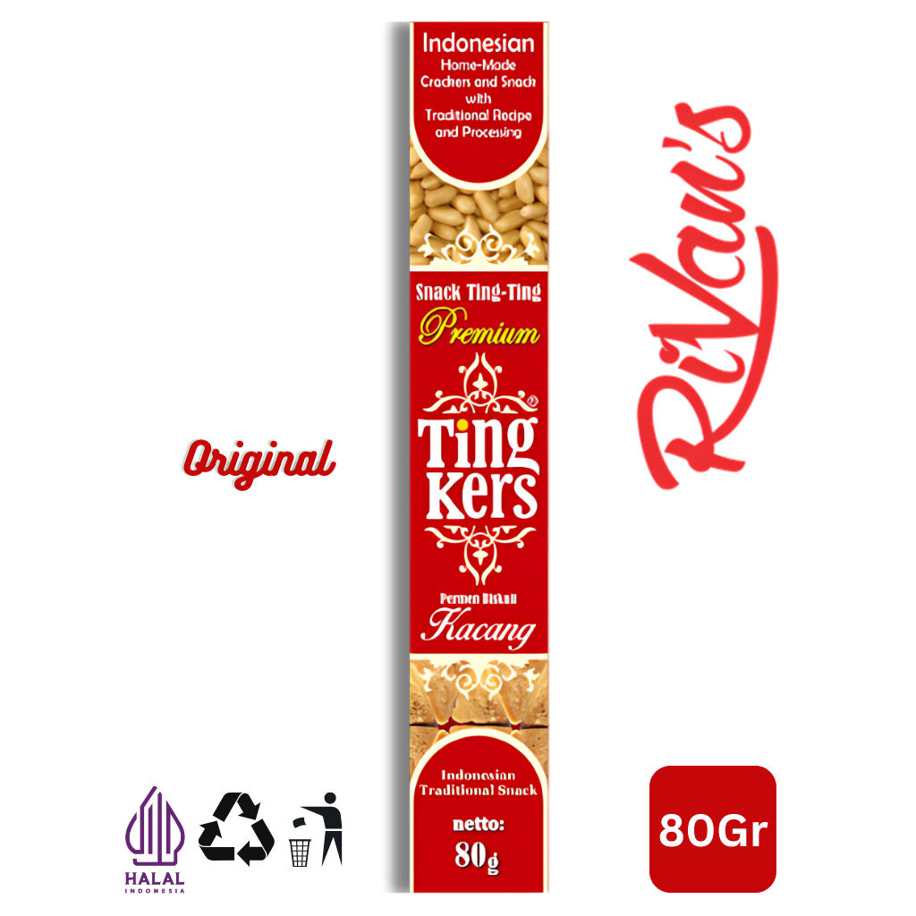 

Tingkers Enting Enting Gepuk Rivan's Rasa Original 80gr Premium Halal Indonesian Traditional Snack