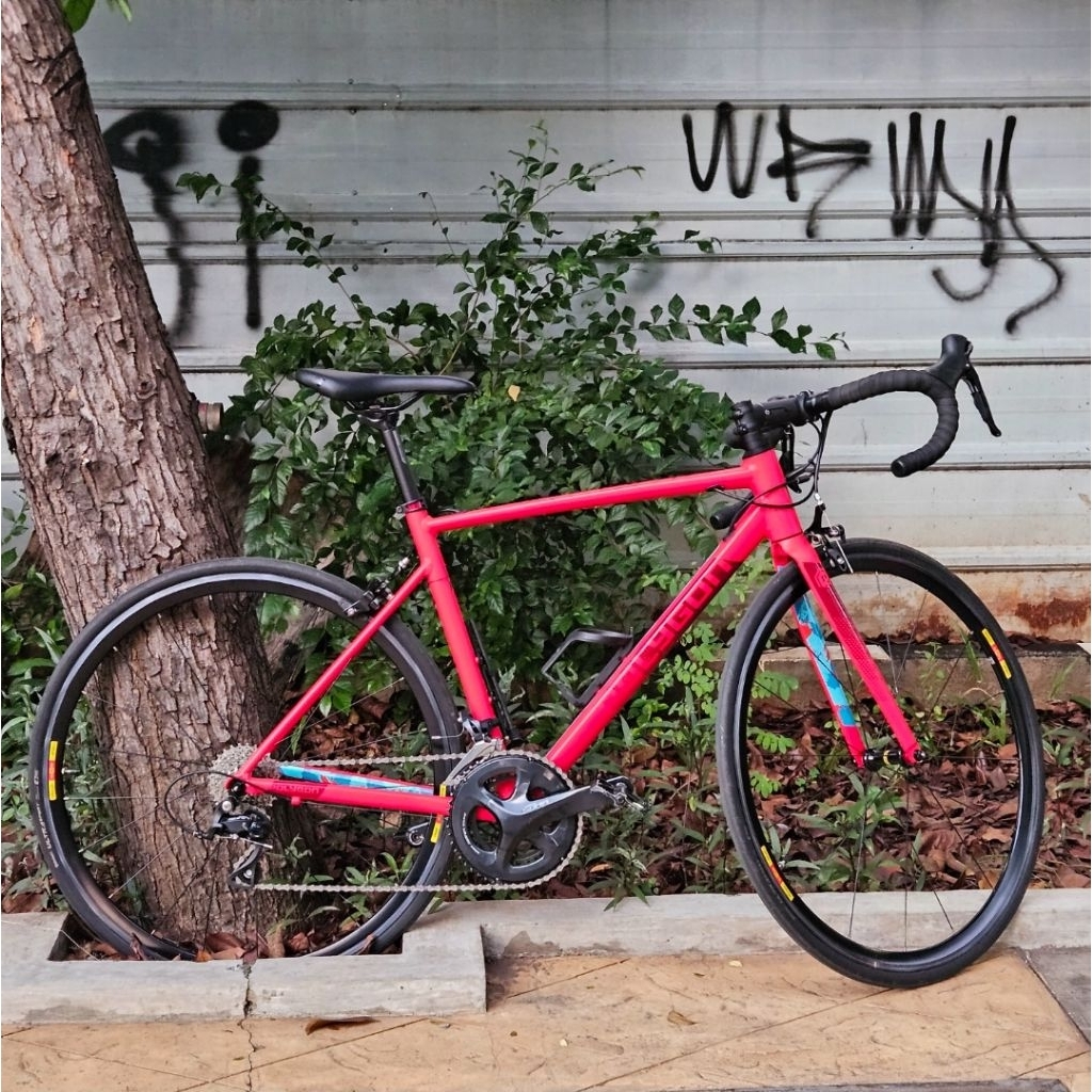 Polygon Strattos S3 (2022) + Wheelset Rujixu [Sepeda Balap/Road Bike]