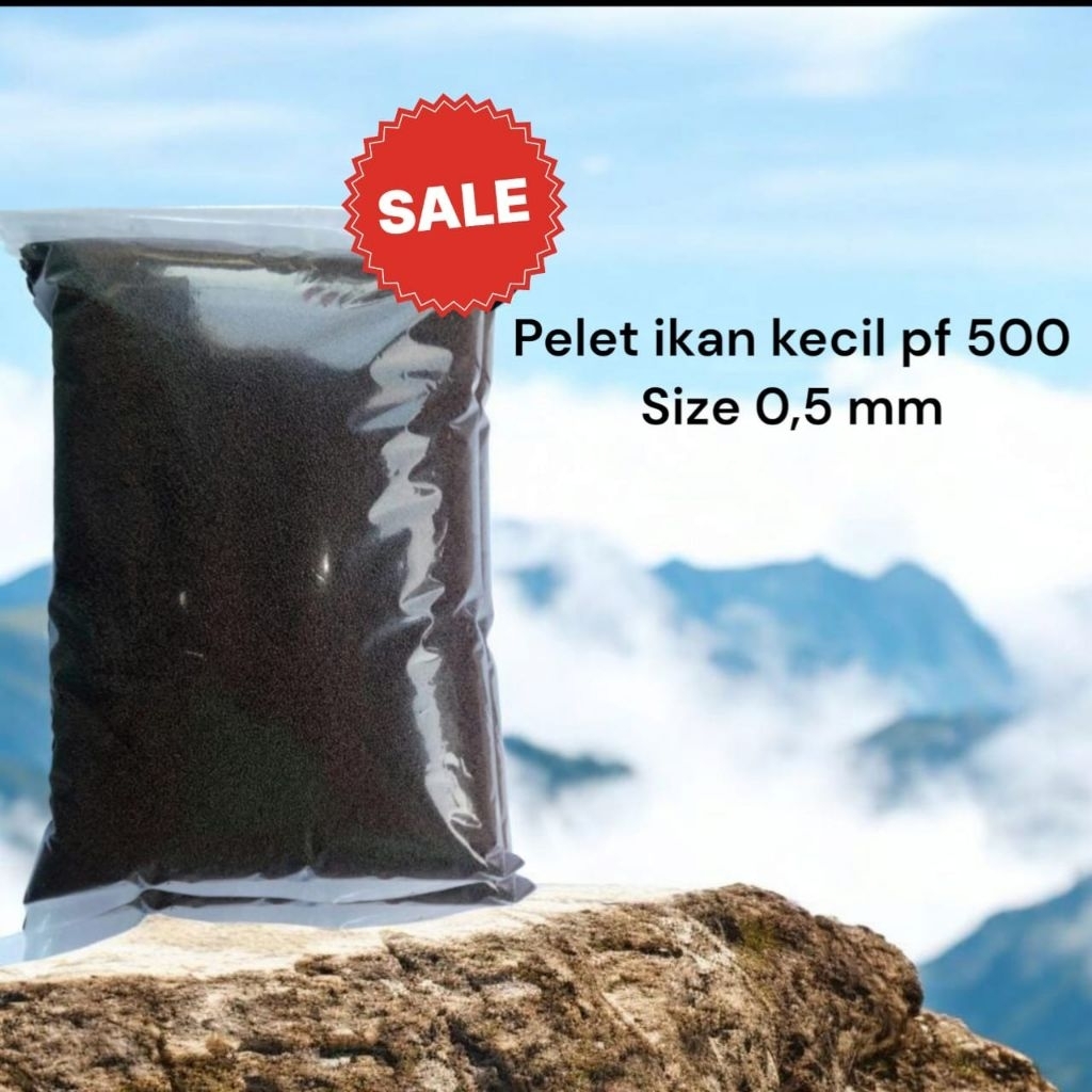 500gram Pelet ikan kecil pf 500/(500 gram)/pelet ikan 500 gr/Pelet ikan/Makanan ikan