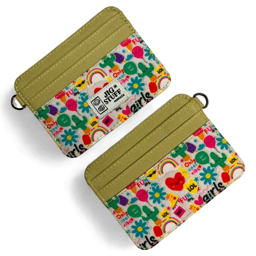 Dompet kartu wanita card holder wallet wanita pria 1 slot money dan 6 kartu atm etoll dll , ring gan