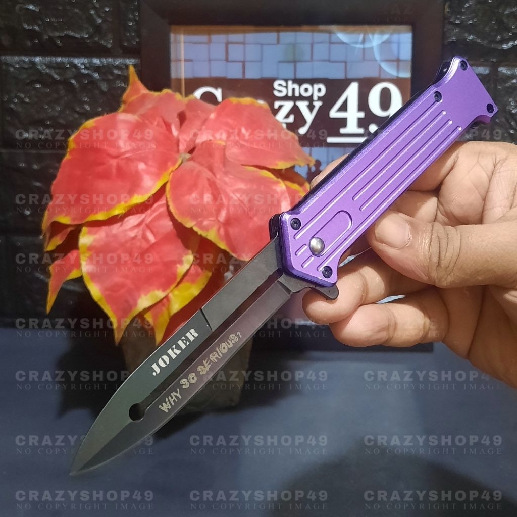 Pisau Survival Lipat The Joker Outdoor EDC / Pisau Tactical / Survival Kit