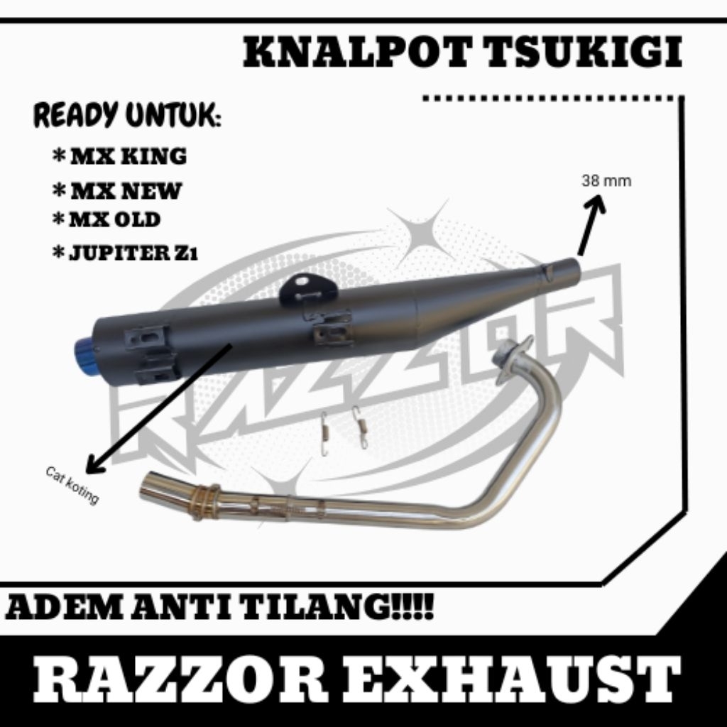 KENALPOT TSUKIGI STANDAR RACING JUPITER MX NEW MX  OLD MX KING JUPITER Z JUPITER Z1