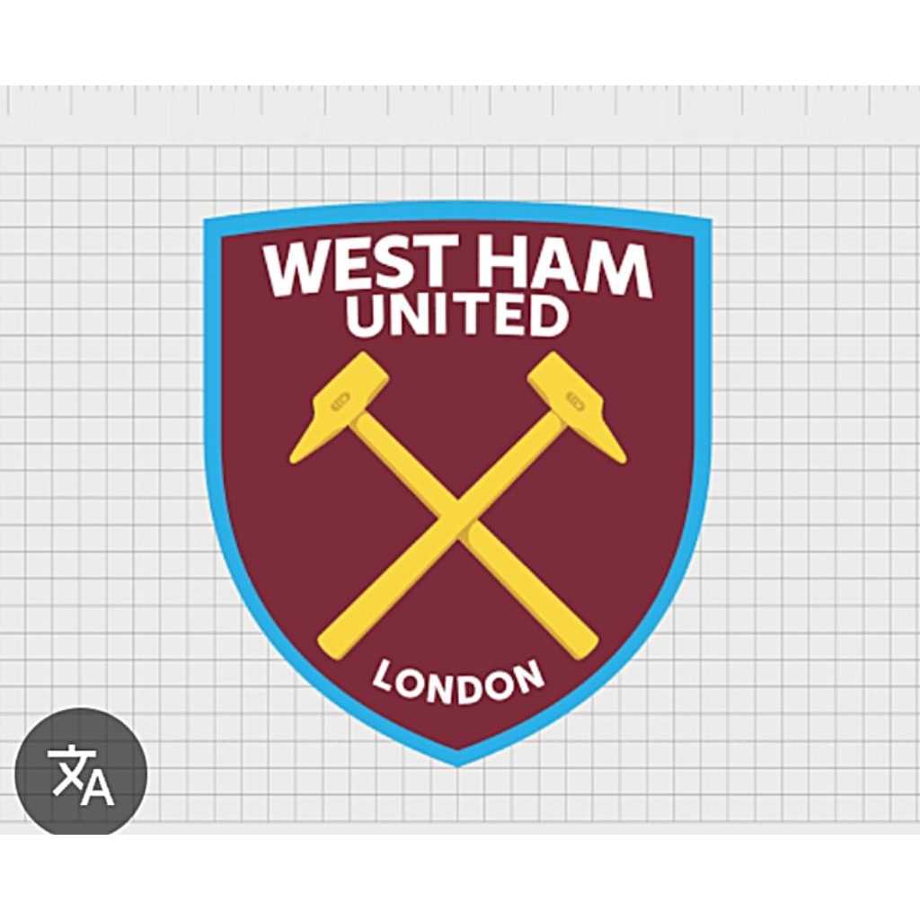 Bordir patch Logo West ham united / Emblem club West ham united / Logo West ham united Bagus dan Rap