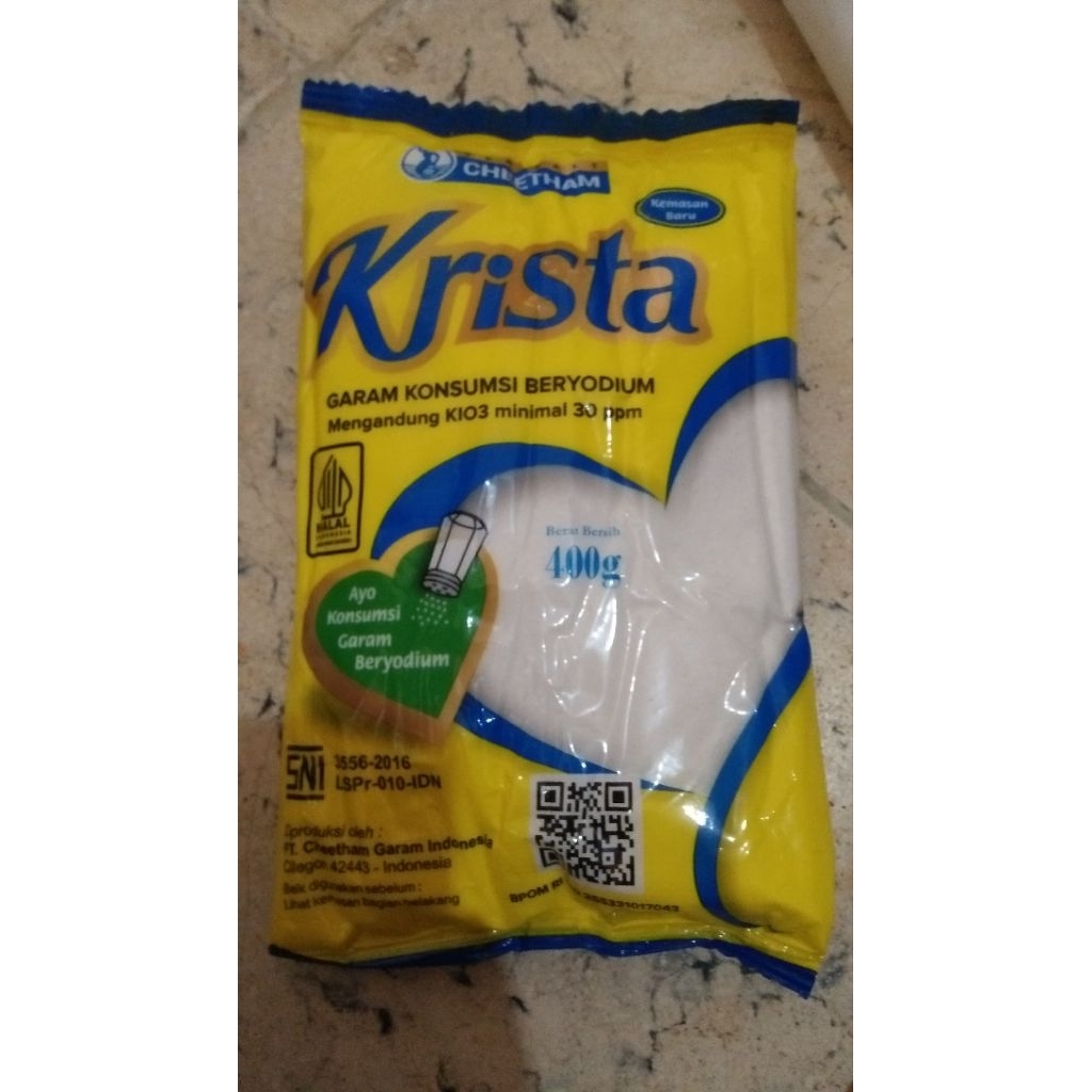 

krista Garam halus dapur 400gr beryodium berkualitas