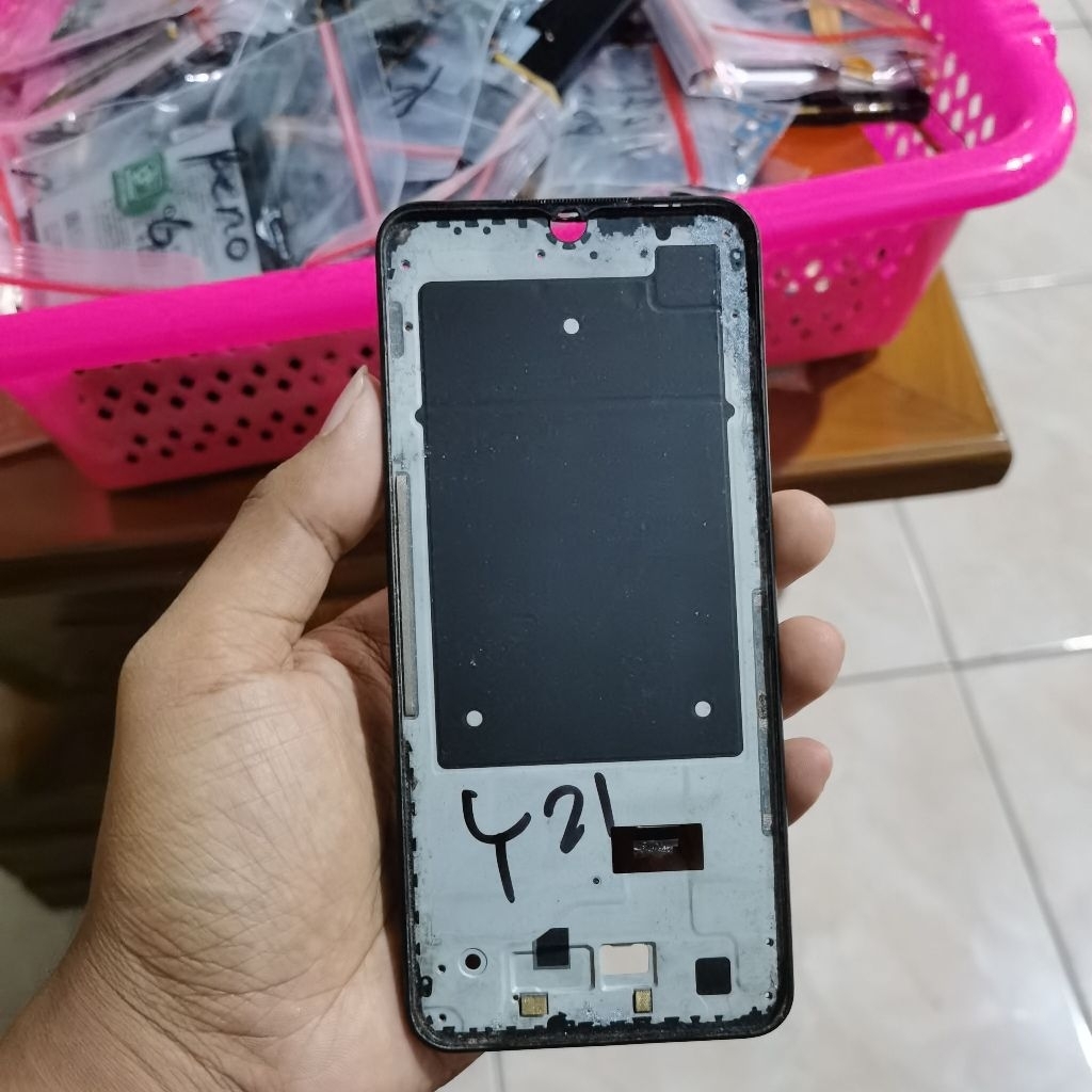 FRAME TATAKAN LCD VIVO Y21 Y21S ORI COPOTAN