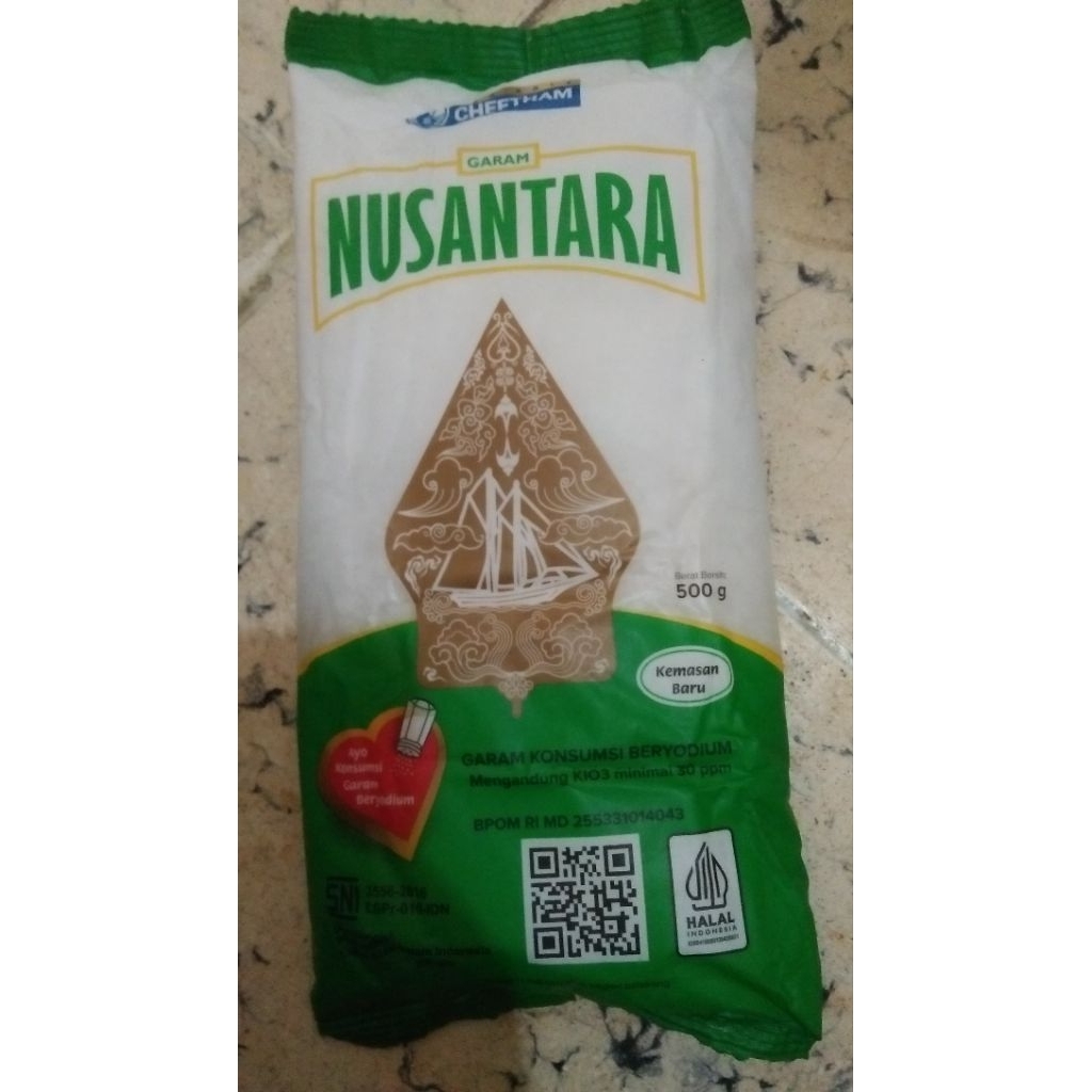 

Nusantara Garam Dapur Kasar 500gr beryodium berkualitas