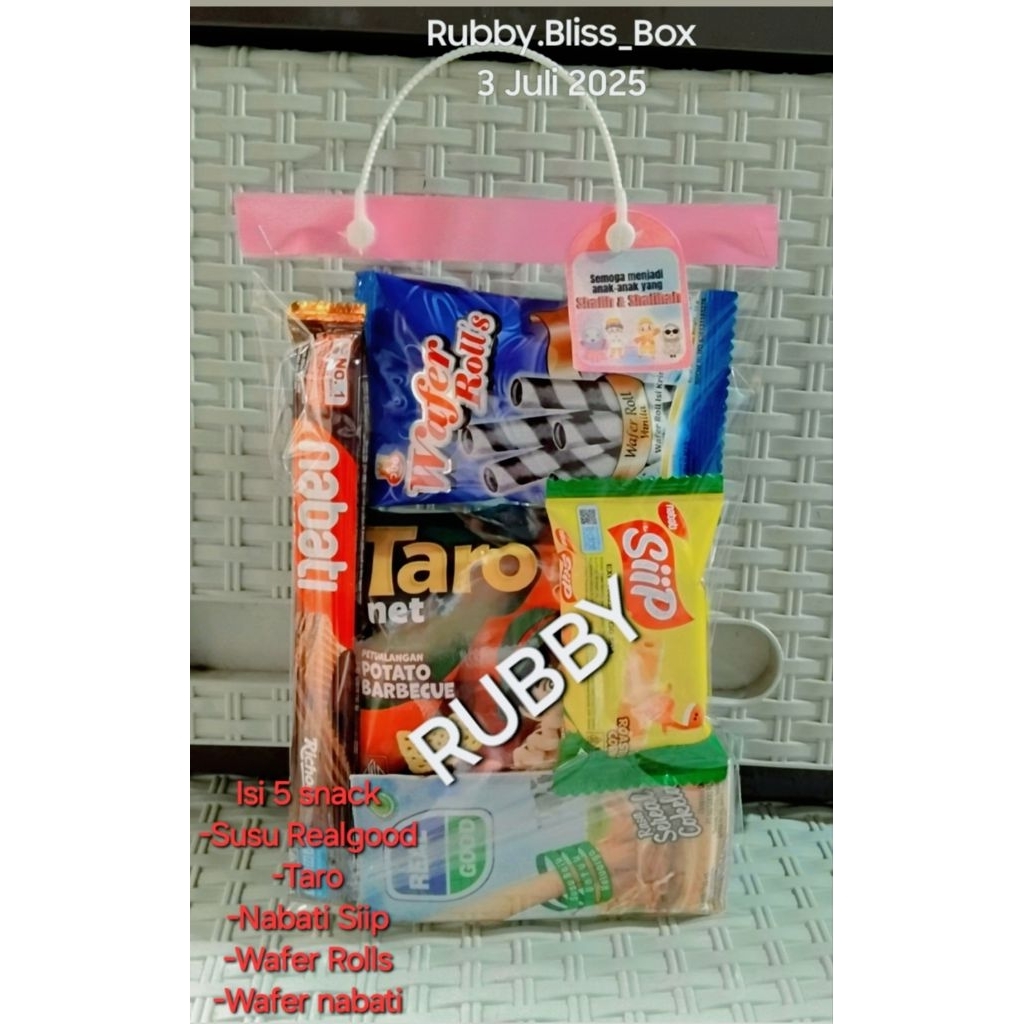 

Paket bingkisan snack ultah dan acara anak praktis murah simple