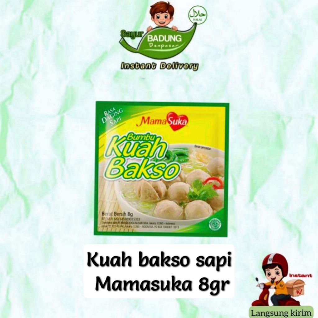 

Bumbu Kuah bakso sapi 8gr Mamasuka _ Badung