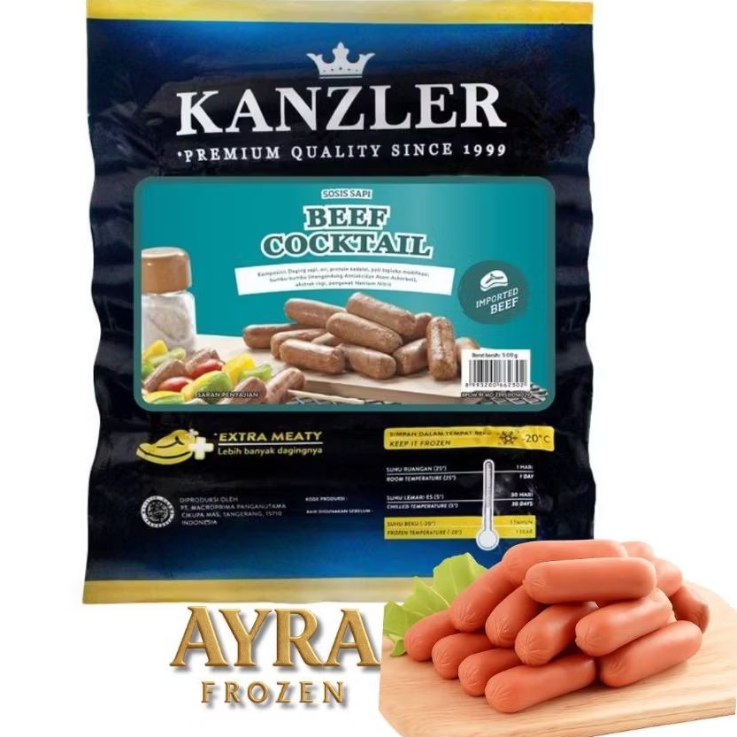 

kanzler beef cocktail sausage 250g