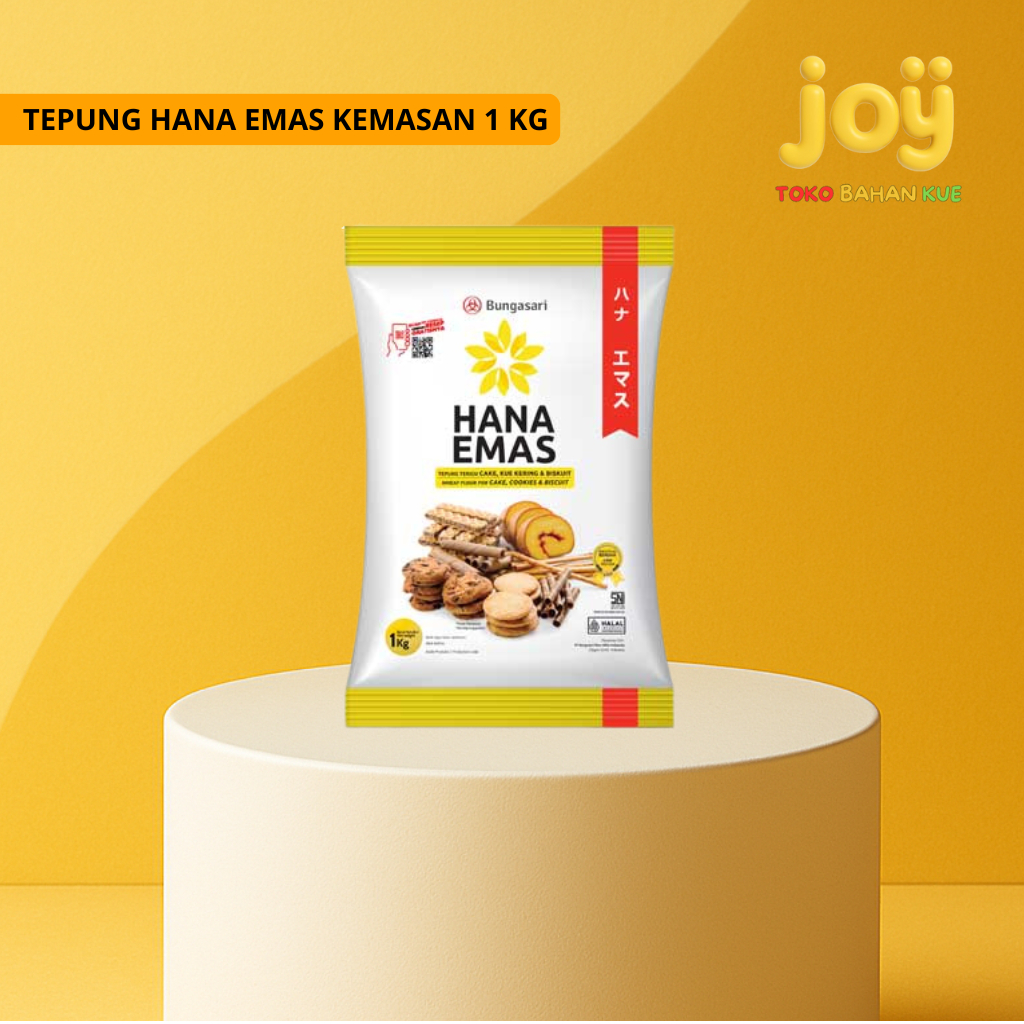 

BUNGASARI TEPUNG TERIGU HANA EMAS 1KG / HANA EMAS TEPUNG TERIGU