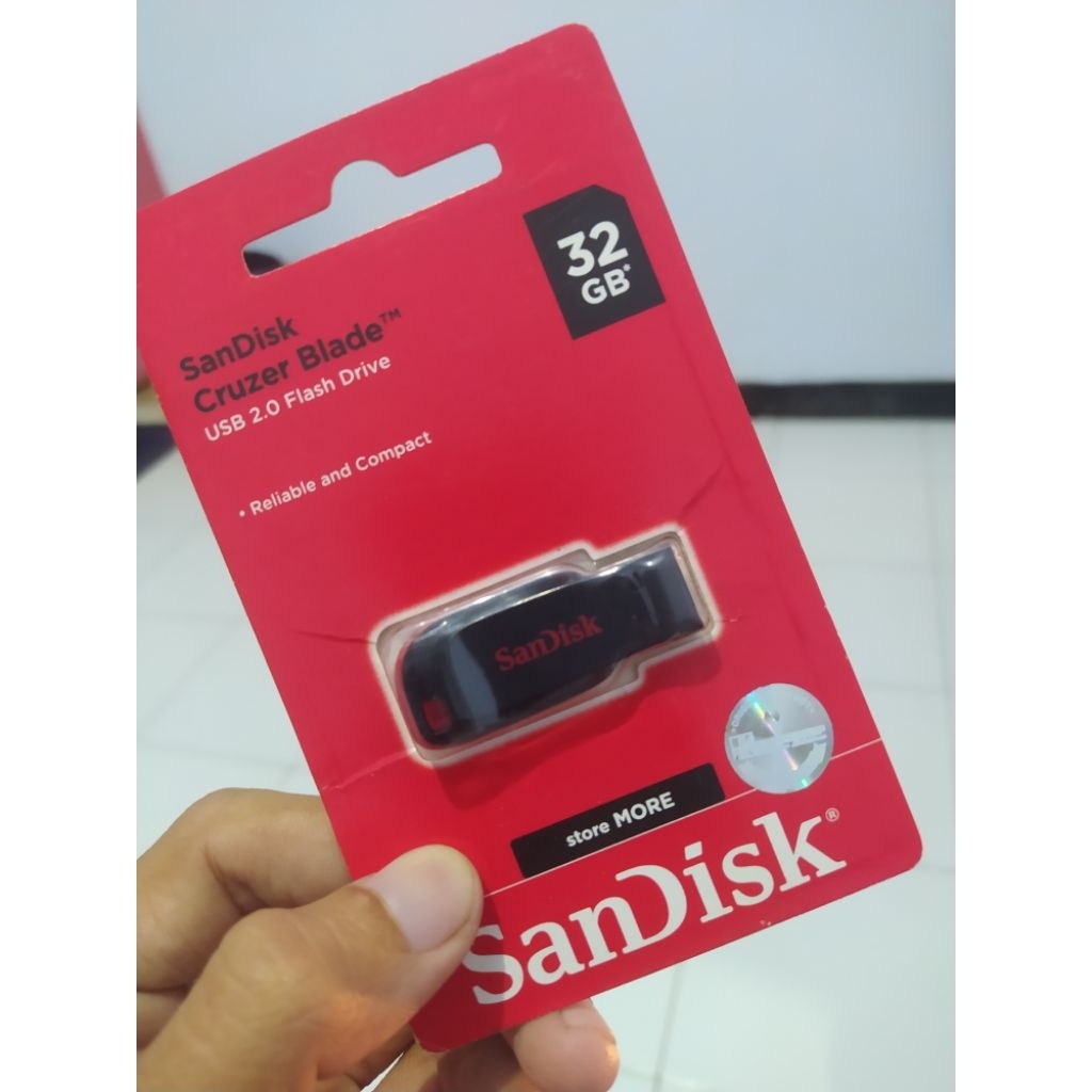 Flashdisk flash Drive Sandisk 32 GB ORI hologram