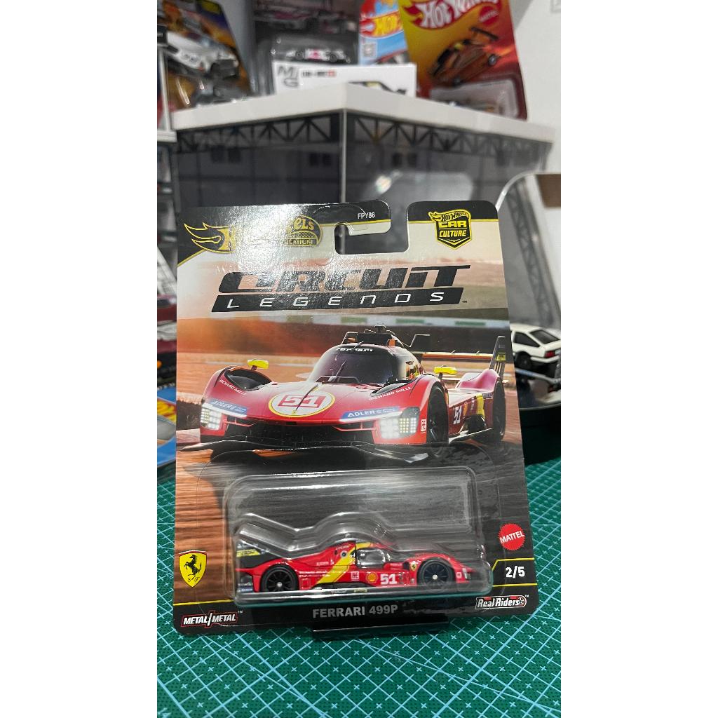 Hot Wheels Premium Circuit Legends Ferrari 499P, Ford Mustang RTR, Porsche 911, Porsche 917KH, Subar