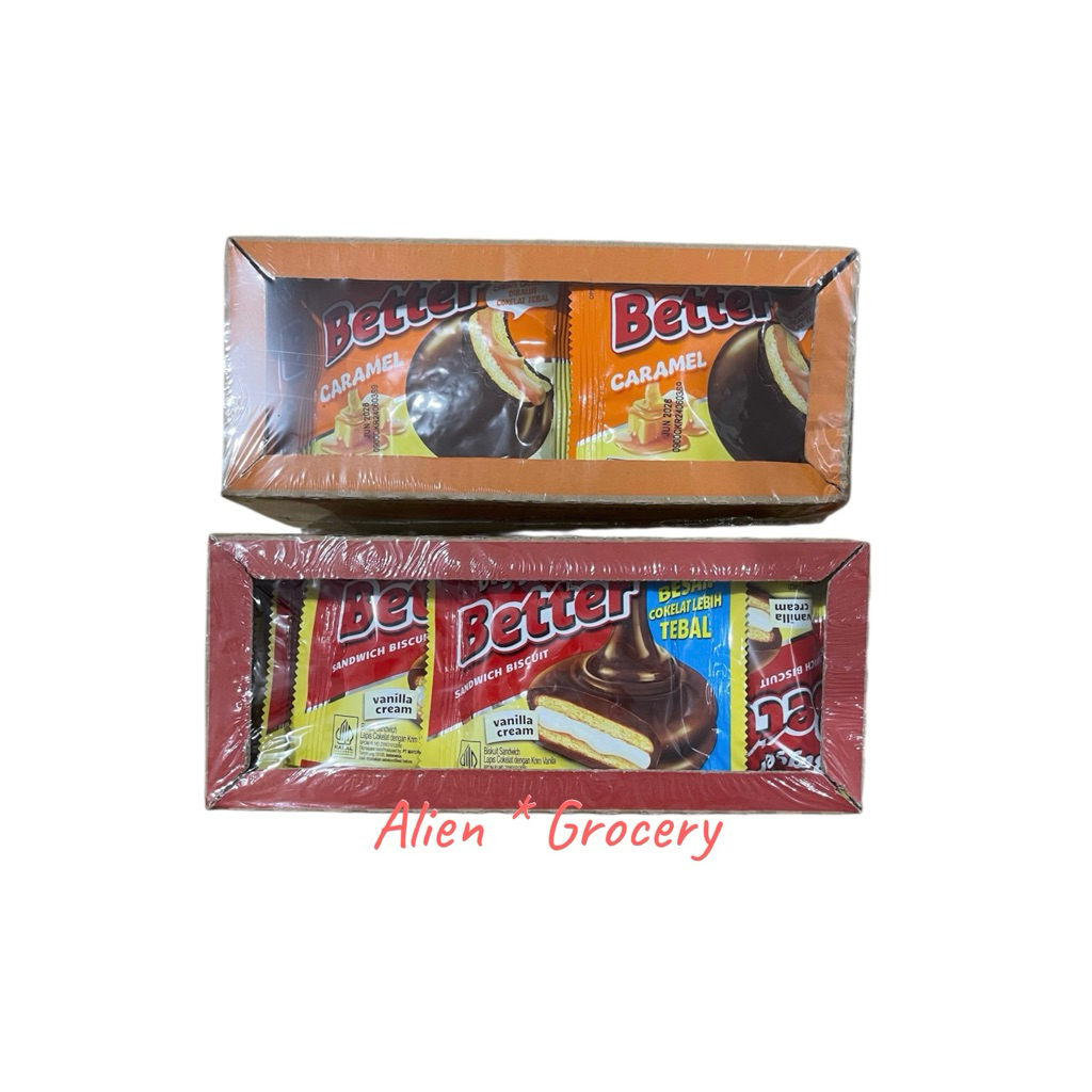 

Roma Better Renceng Sandwich Biscuit Vanilla Caramel 10x27gr