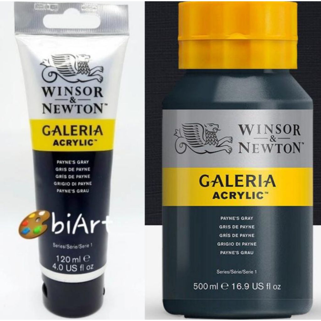 

Cat Akrilik Galeria Acrylic Colour 500ml / 120ml Payne's Gray Winsor & Newton