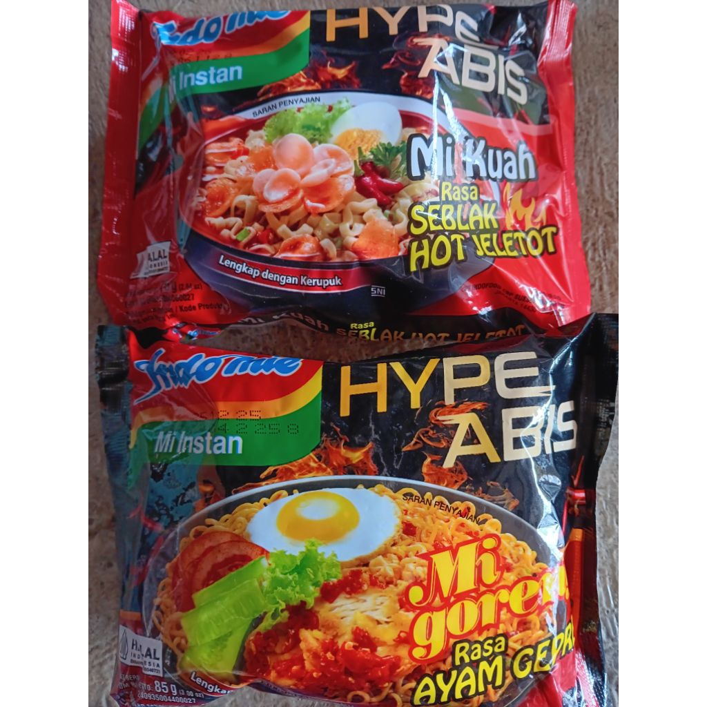 

indomie 2 varian kuah seblak 1+ ayam geprek 1
