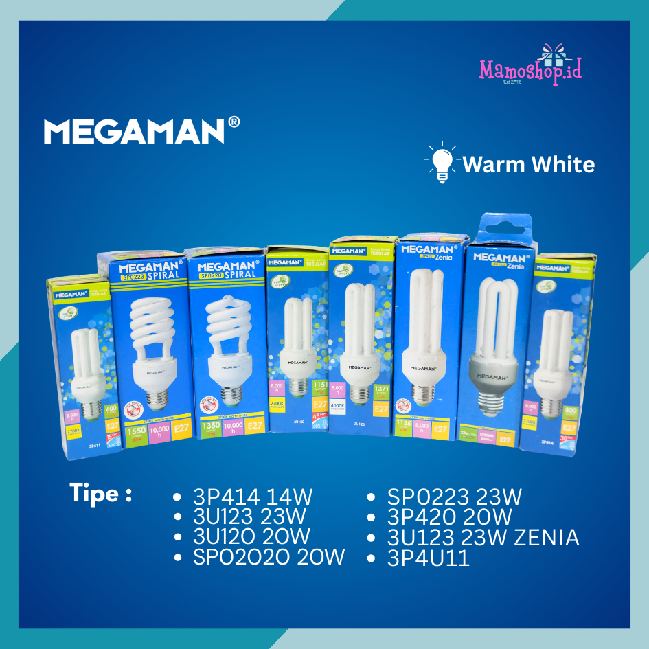 MEGAMAN Lampu LED Kaca