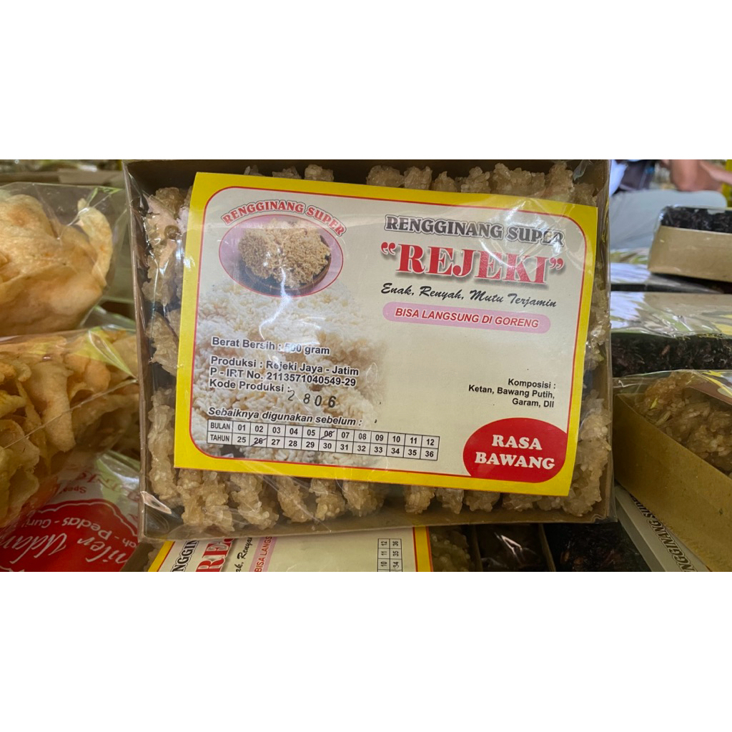 

RENGGINANG MENTAH REJEKI