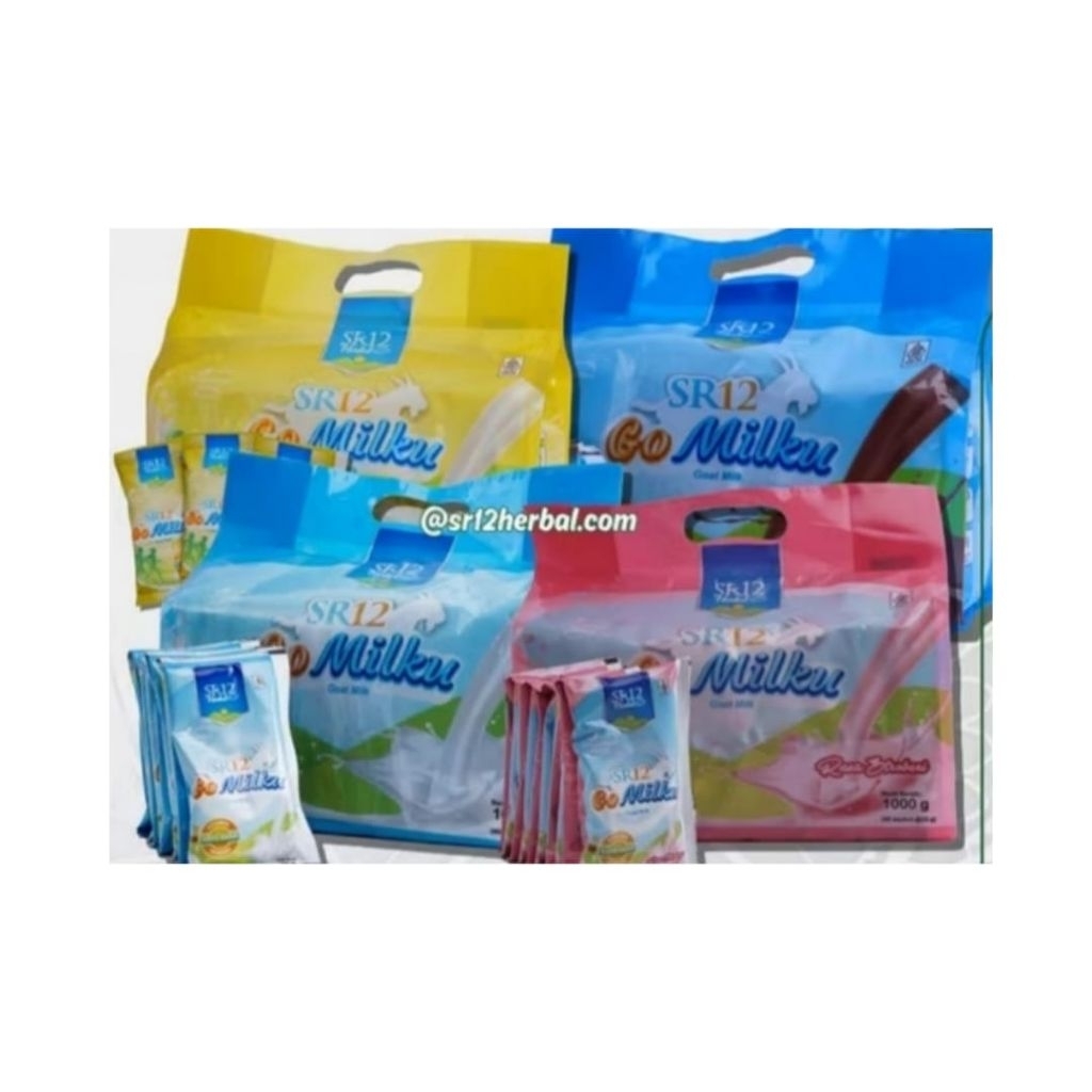 

Susu SR 12 GO Milku Susu Kambing Etawa Kemasan Bag Isi 40 Sachet