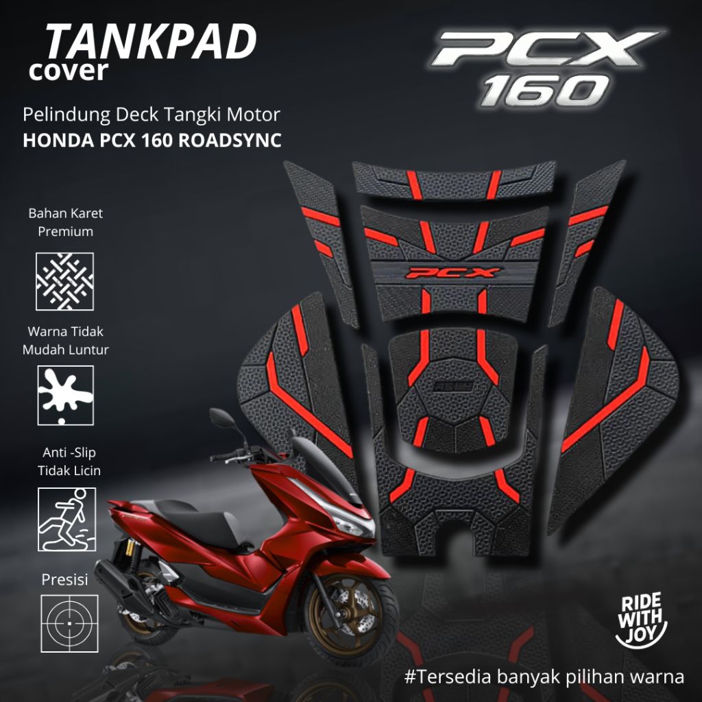 TANKPAD PCX 160 ROADSYNC / PCX 160 ROADSYNC PELINDUNG TANGKI MOTOR / AKSESORIS MOTOR PCX 160 / BODY 