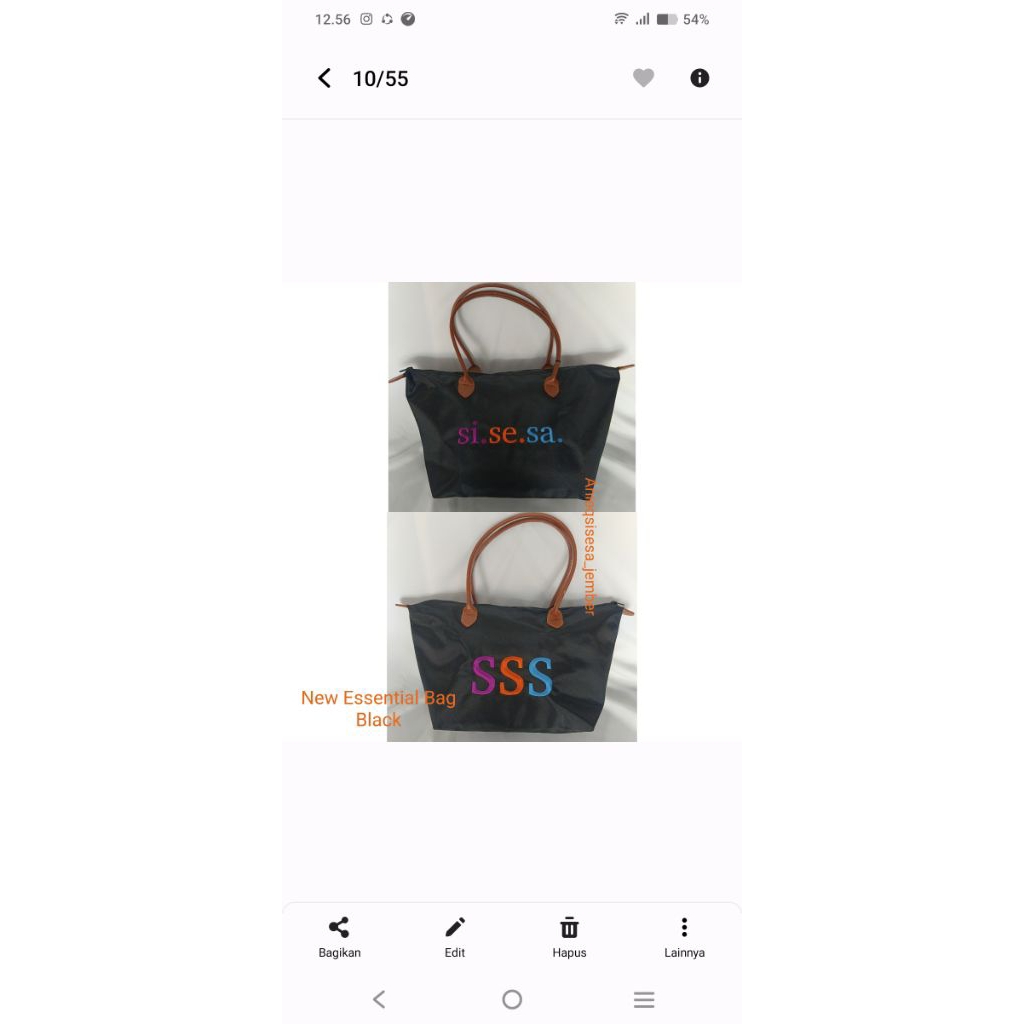 tas sisesa black