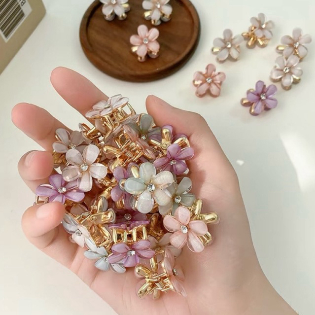 Jepit Rambut Bunga Kecil Korea Jepitan Rambut Mini Poni Bunga Daisy