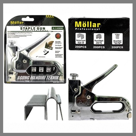 

STAPLE GUN MOLLAR 3 WAY TACKER MLR-28014142B STAPLES JOK TEMBAK HEKTER - MLR-414