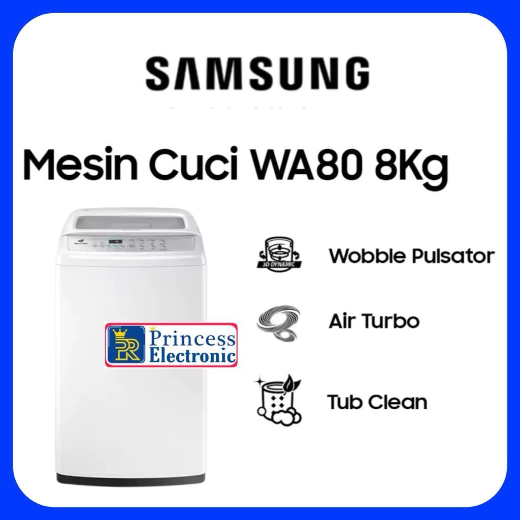 Mesin cuci Samsung 8kg 1 tabung Top loading