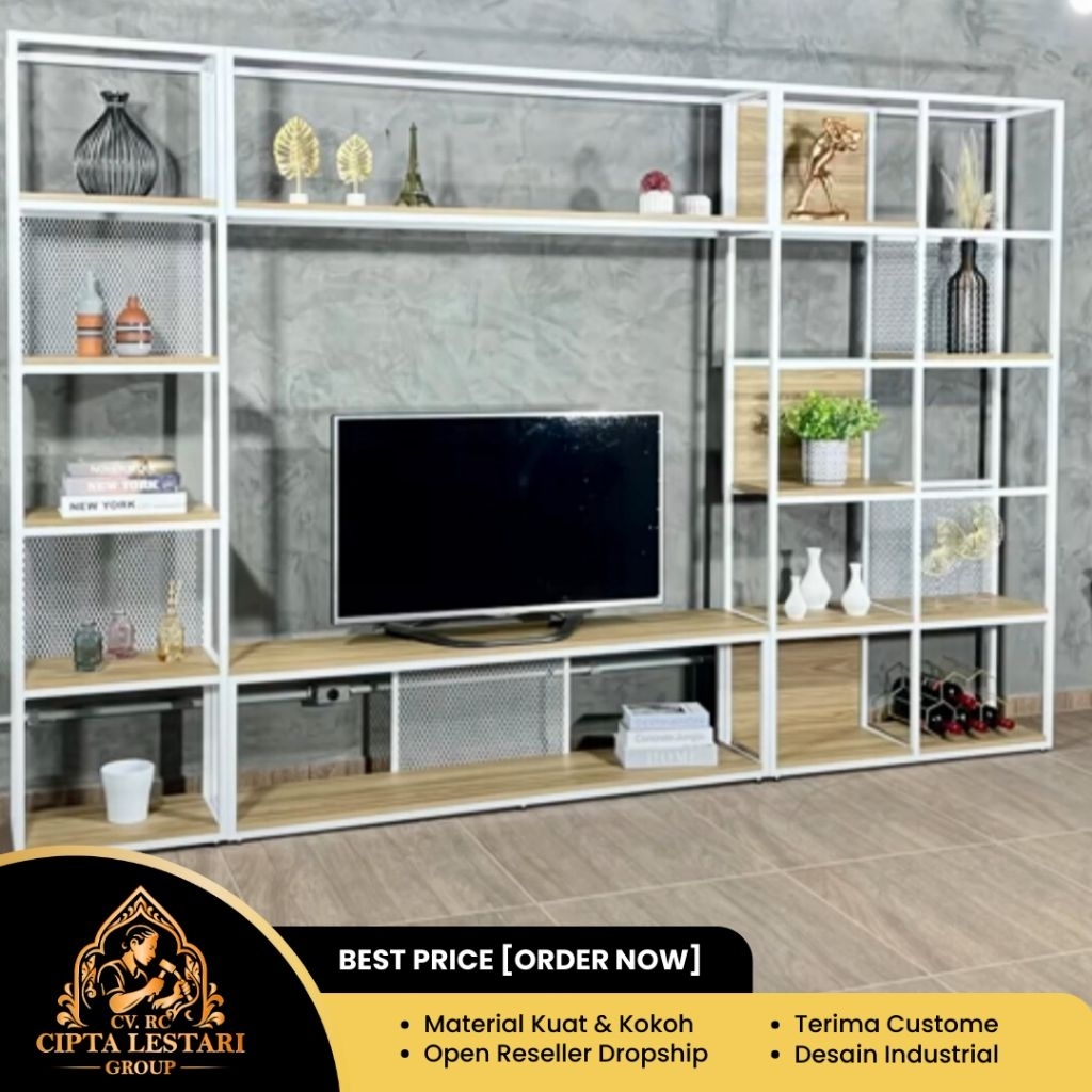 Bupet Rak Meja Tv|Rak Partisi Tv|Penyimpanan Tv|Rak Bupet