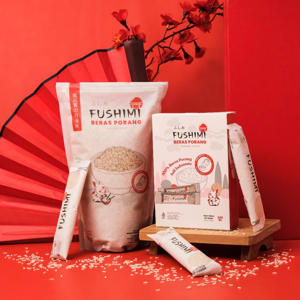

Fushimi Beras Porang Konjac Rice in Sachet 240 gr (40gr x 6)