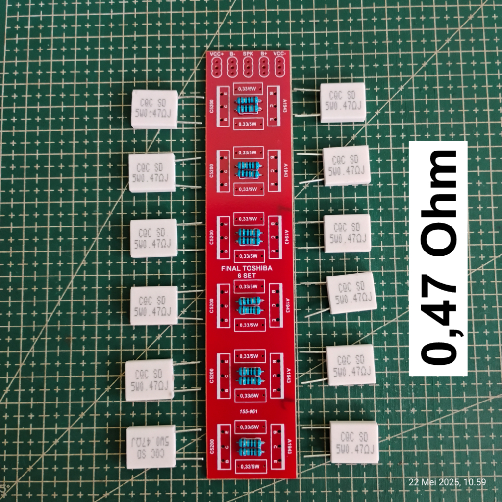 Pcb Final 6 Set tanpa Transistor Toshiba Belum Disolder