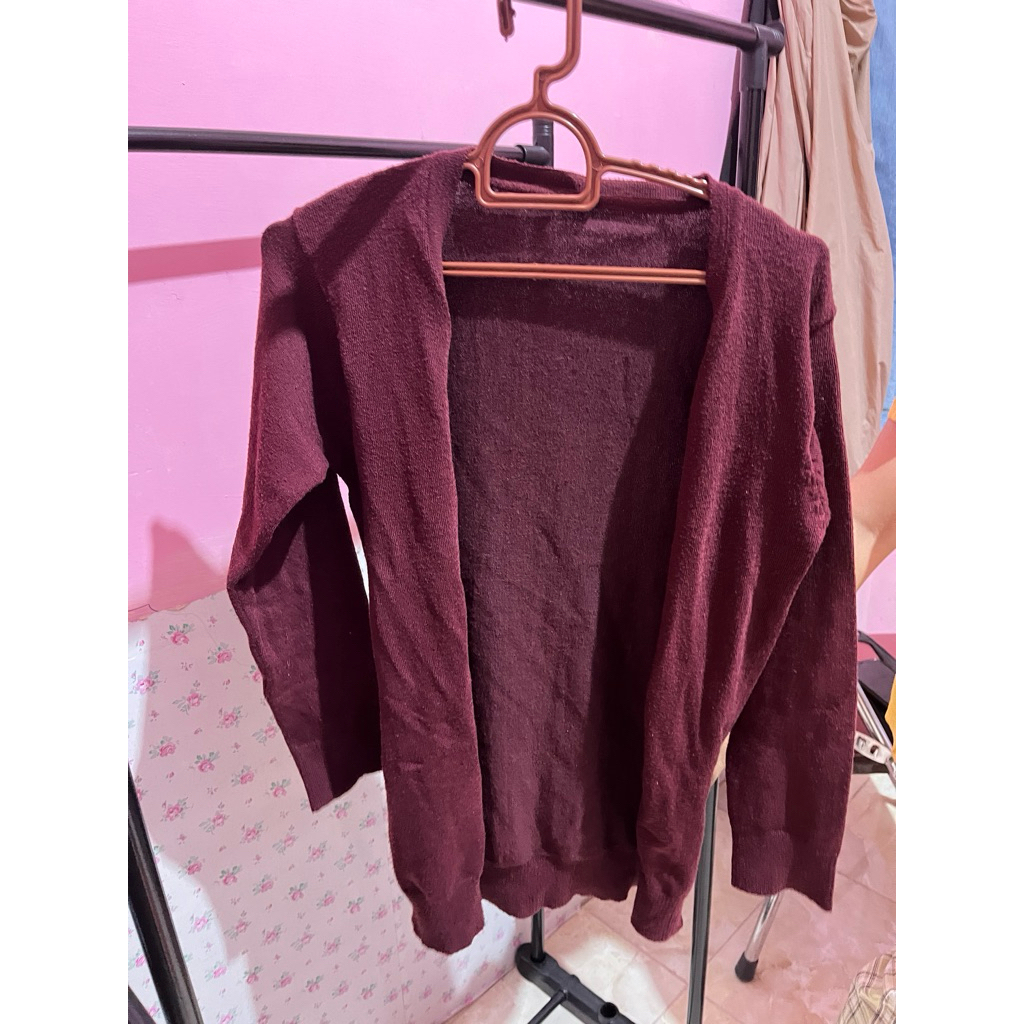Cardigan Maroon