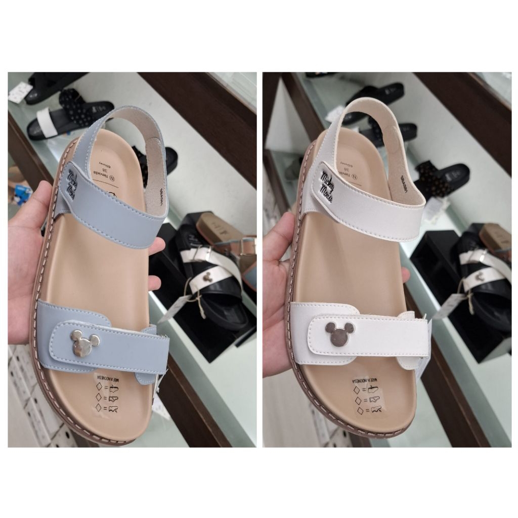 Disney x Nevada Mickey Sandal Slempang Wanita Original