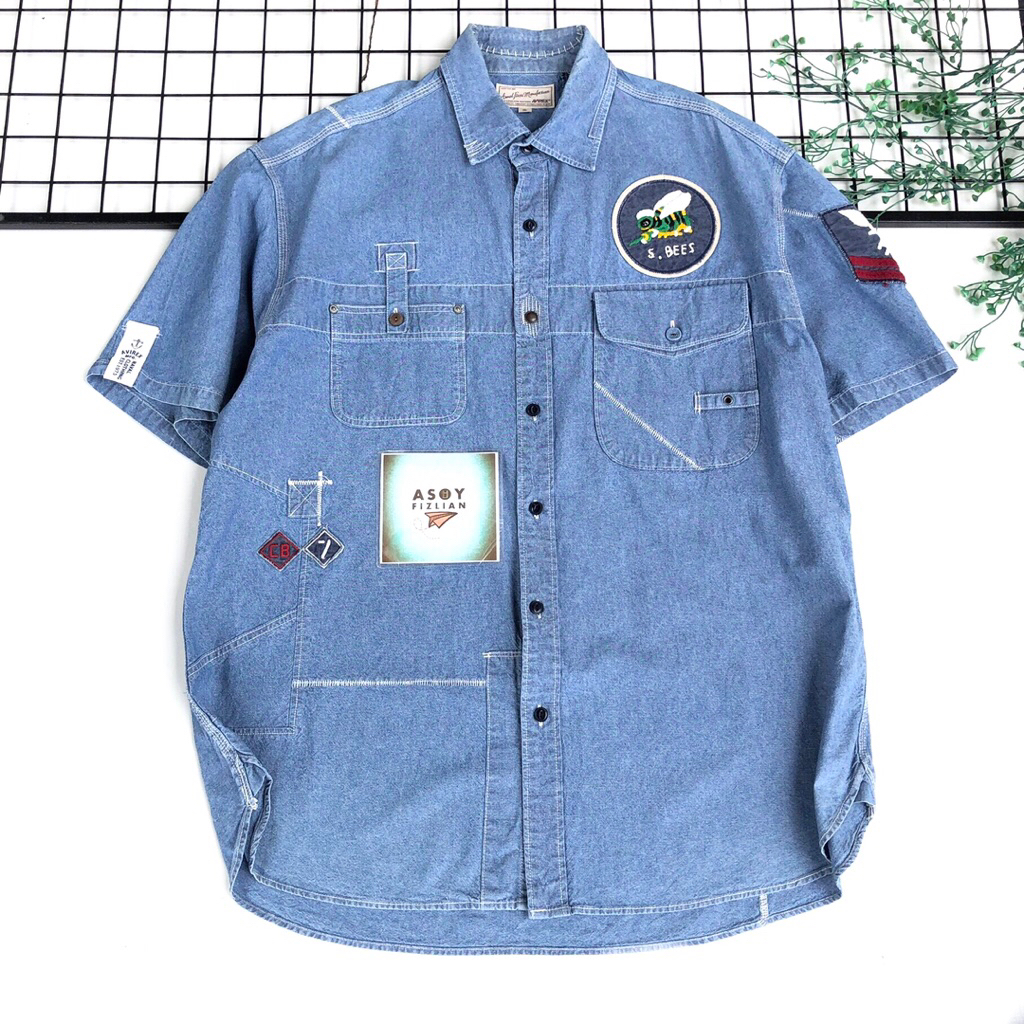 Kemeja Workshirt Avirex USN size XXL