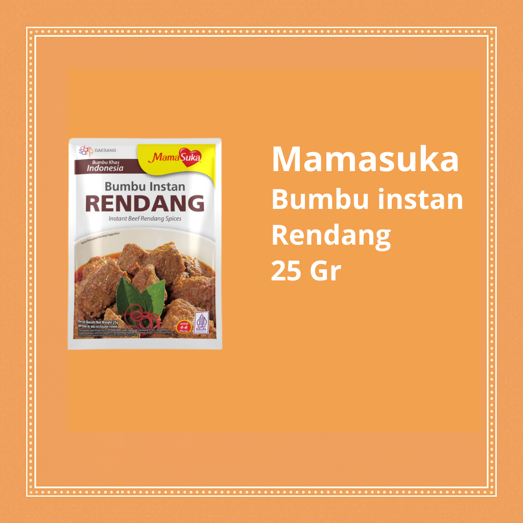 

Mamasuka Bumbu Instan Rendang 25gr - Praktis Bumbu Rendang Autentik