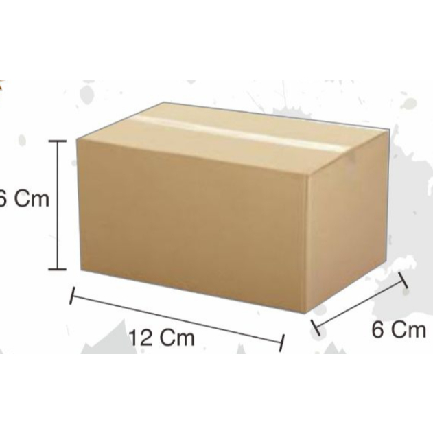 

Kardus packing Box Karton Polos 12x6x6 cm c flude 4mm BARU