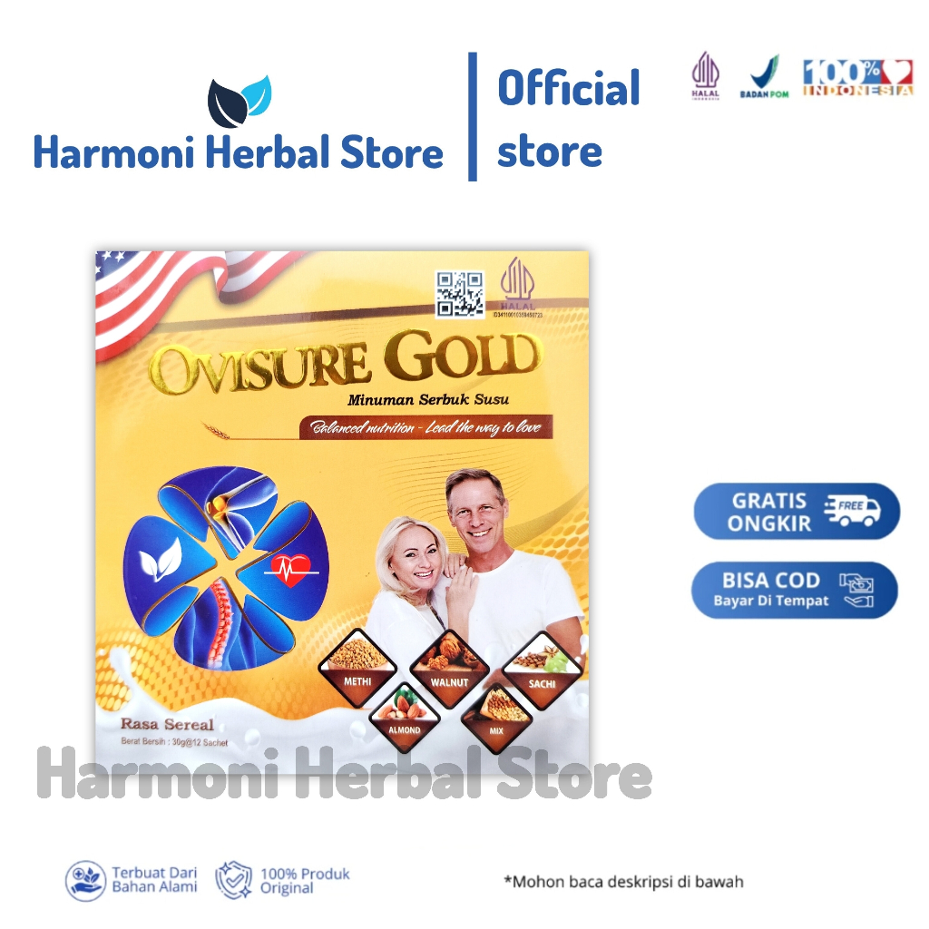 

Ovisure Gold Milk Susu Vitamin Tulang Dan Sendi Nyeri Otot Keram Kebas Kesemutan Original Asli