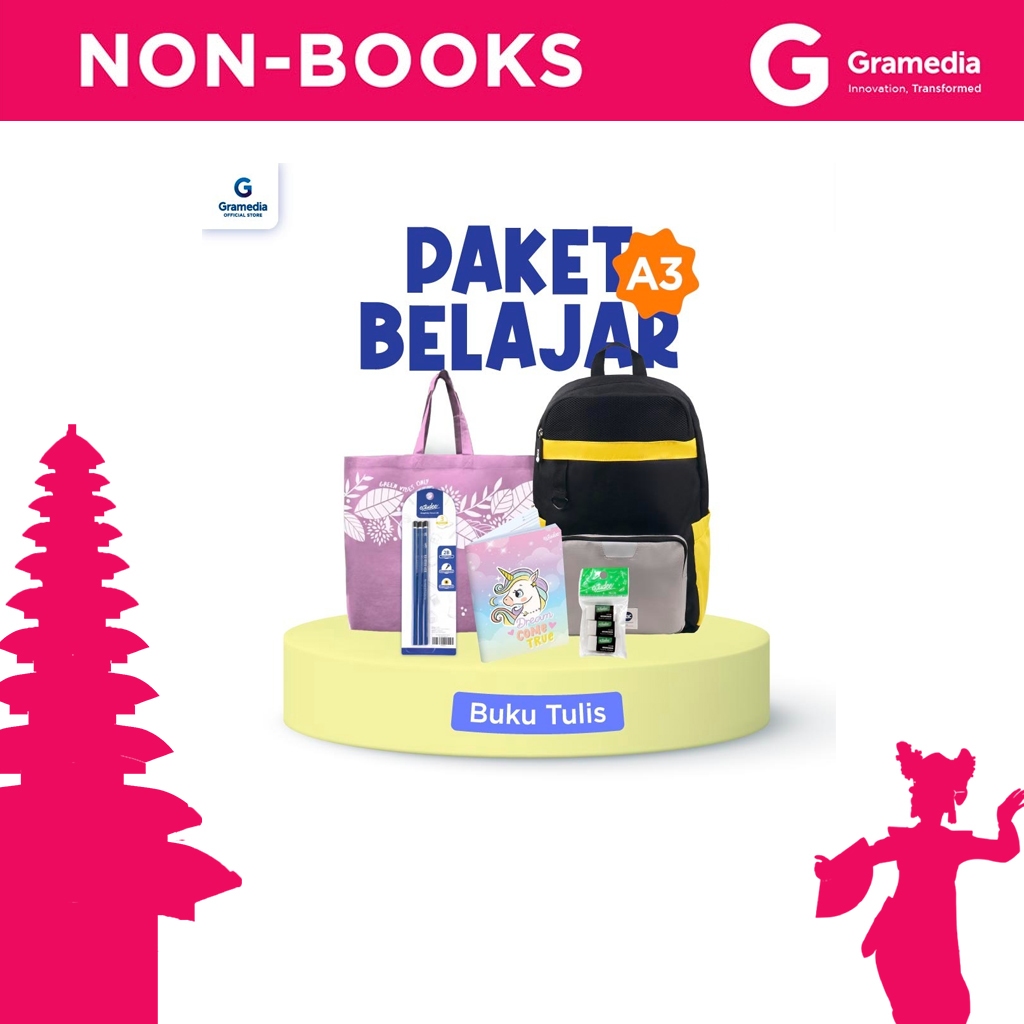 

Gramedia Bali - Paket Belajar A3- Paket Parcel Hampers Sekolah Ekonomis Terjangkau