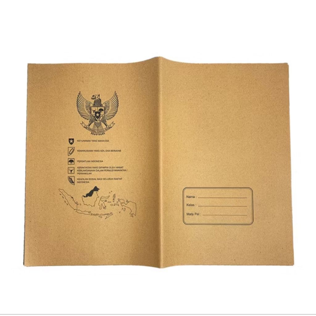 

Sampul Buku Cetak Coklat Isi 20 Lembar - Pack