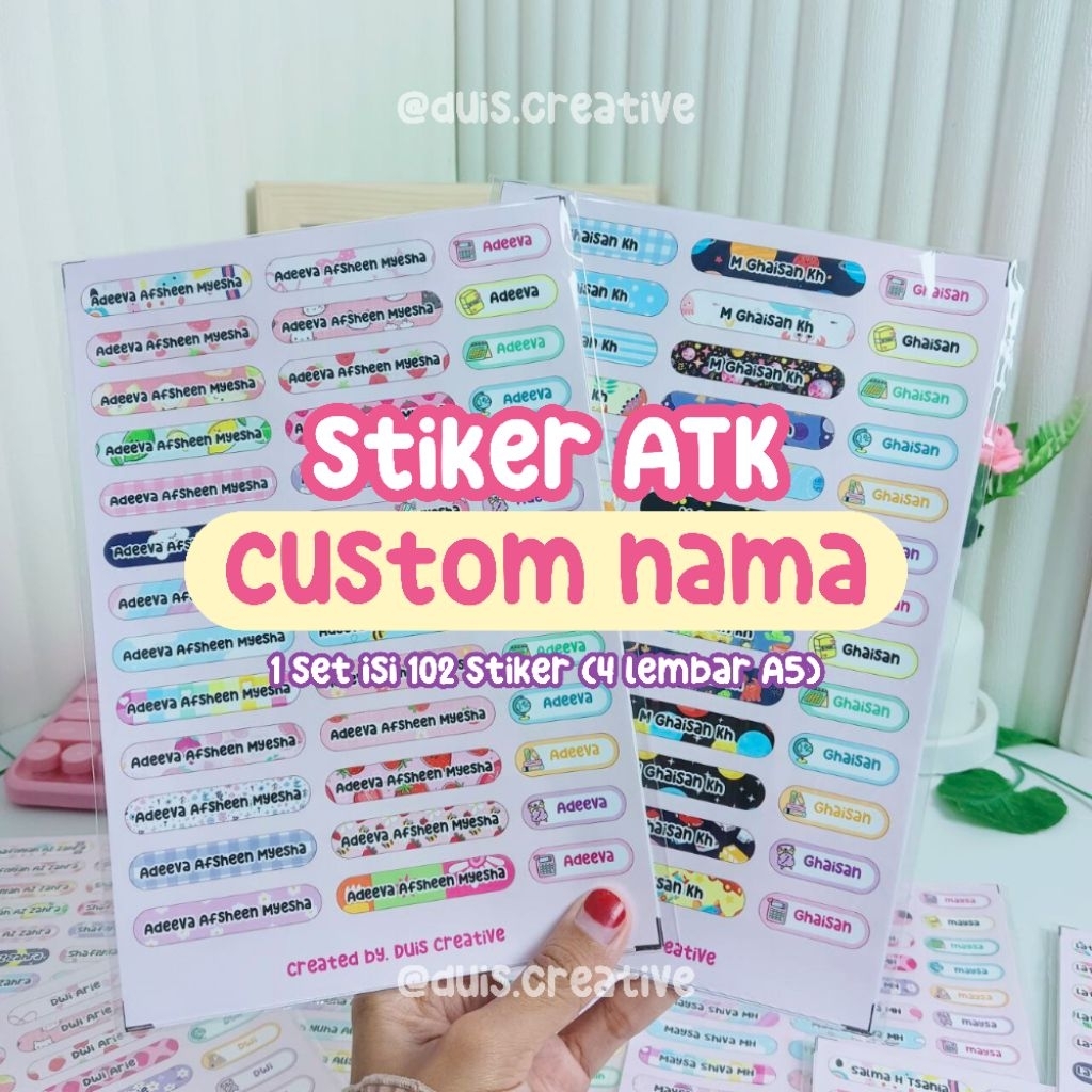 

NAMOJI - MINI NAME PACK - STIKER ATK