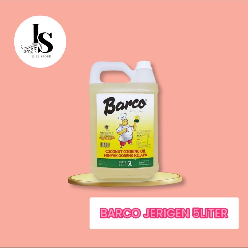 BARCO MINYAK GORENG JERIGEN 5 LITER +  FREE PACKING DUS & BUBBLEWRAP/BEST SELLER/BARCO MINYAK GORENG