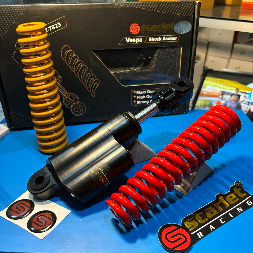 Shockbreaker Tabung Vespa VBB VNB VBA VGLA VGLB SUPER SPRINT PS Scarlet Racing Komplit Per