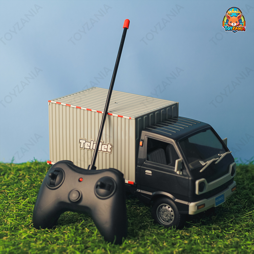 Mini RC Truck Box Toy – Mainan Anak Mobil Remot Cas 2.4G Cargo RC Truk Bok Lampu Musik TELOLET