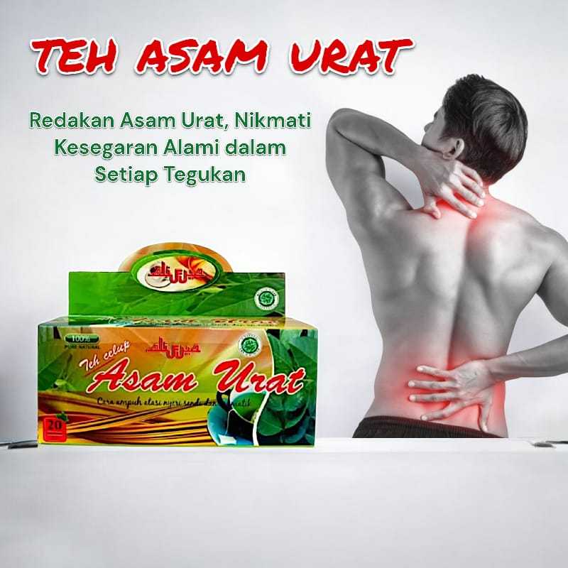 

Teh Celup Asam Urat Herbal Urat Nyeri Sendi Reumatik Isi 20 Kantong Organik Daun Hijau Alifya