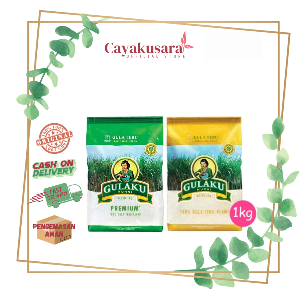 

Gulaku Gula Tebu Gula Pasir 1 kg - Gulaku Kuning Hijau Premium