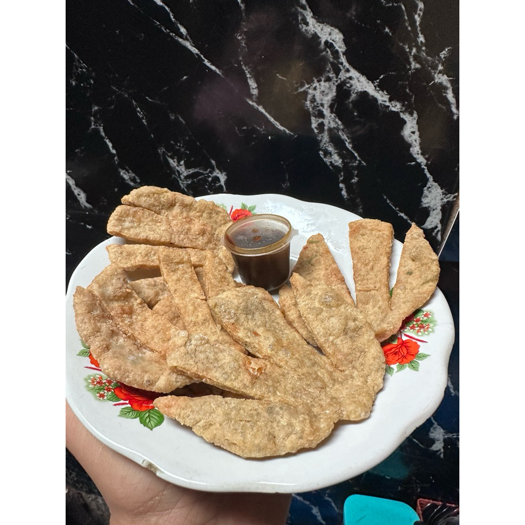 

pempek kulit crispy