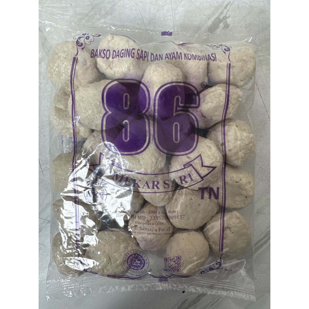 

BAKSO GORENG MEKARSARI 1 KG JUMBO ISI 25 TN 86