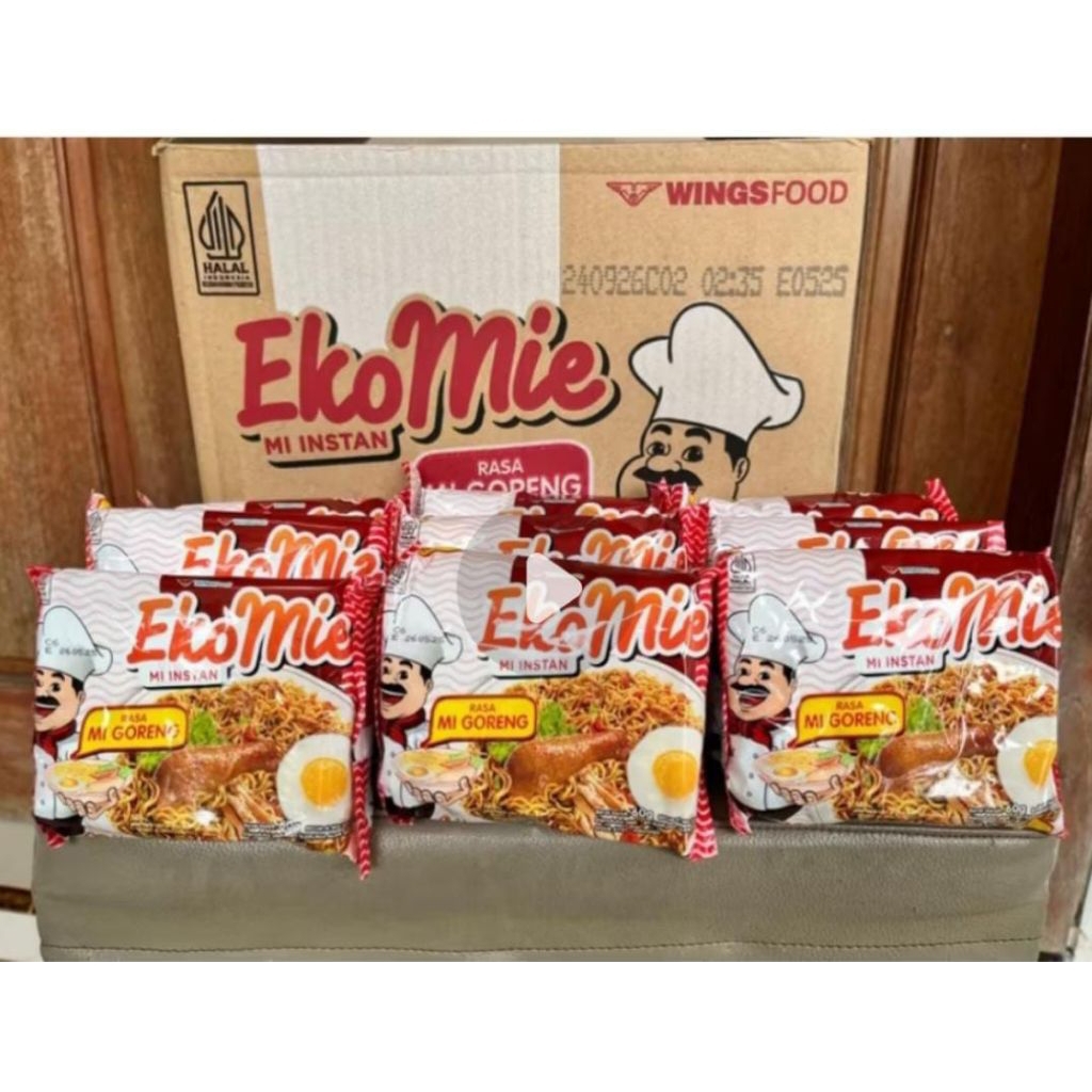 

Eko Mie Goreng Mie Instan 1duss Isi 40 pcs 60g