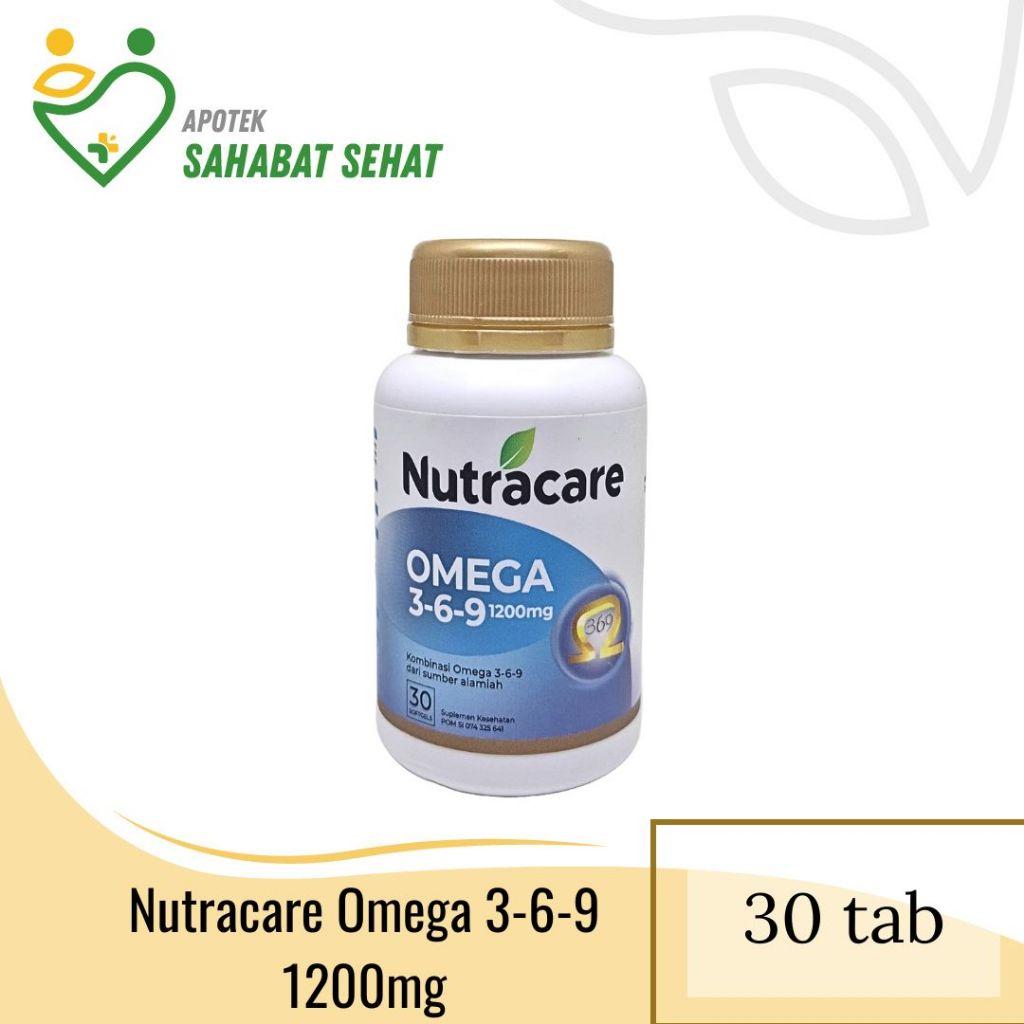 Nutracare Omega 369 30 Kapsul OMEGA 3 6 9 EPA DHA FISH OIL MINYAK IKAN / Nutracare Omega 3 6 9